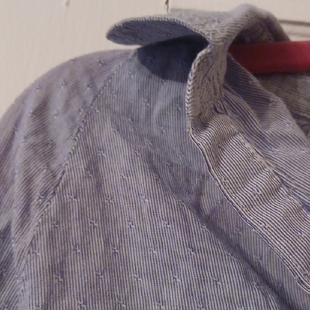 Pinstriped Long Sleeve Top